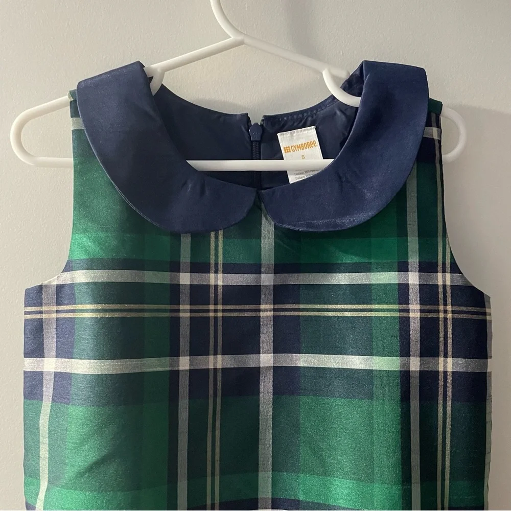 Gymboree Green and Blue Plaid Kids Dress